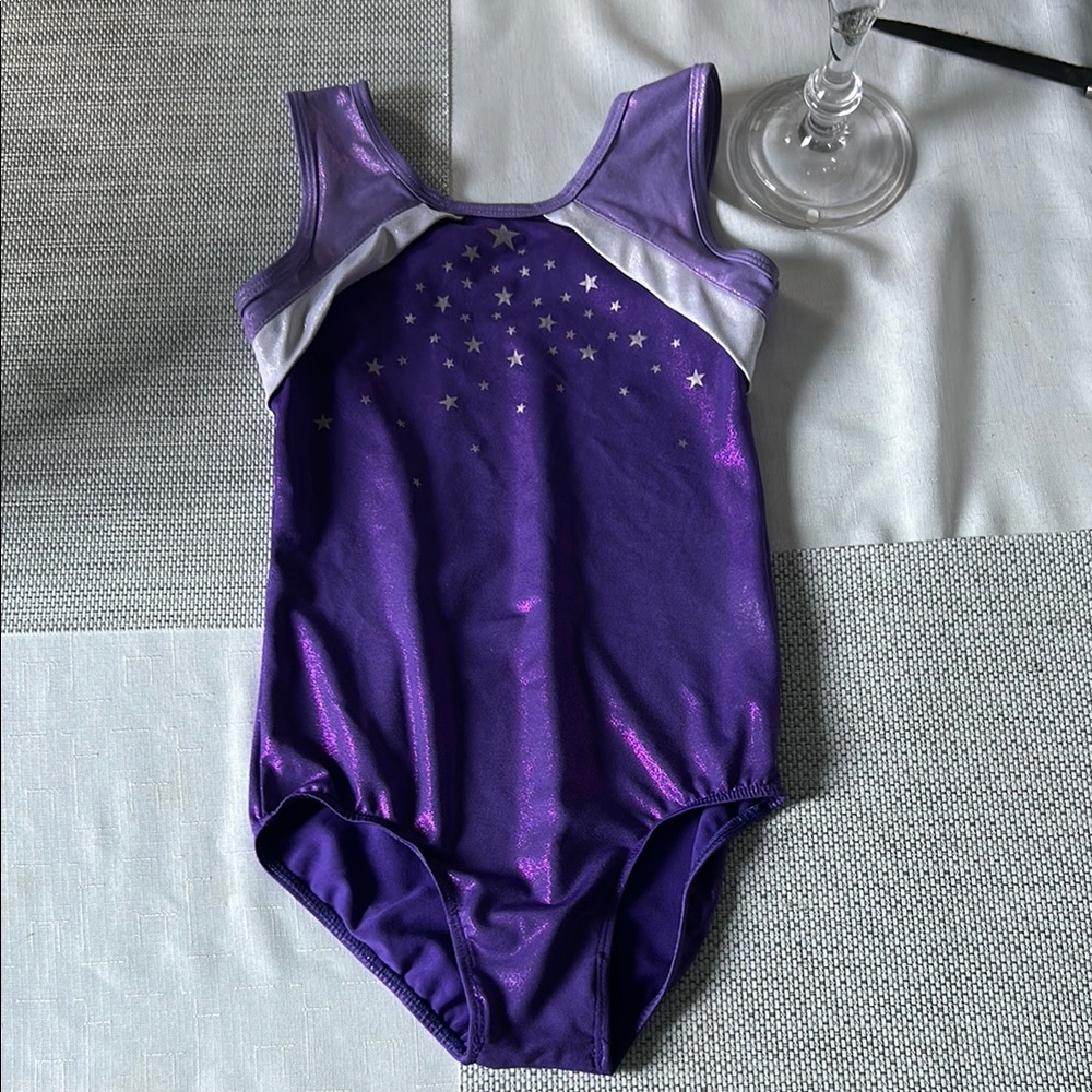 Purple Starry Gymnastics Leotard